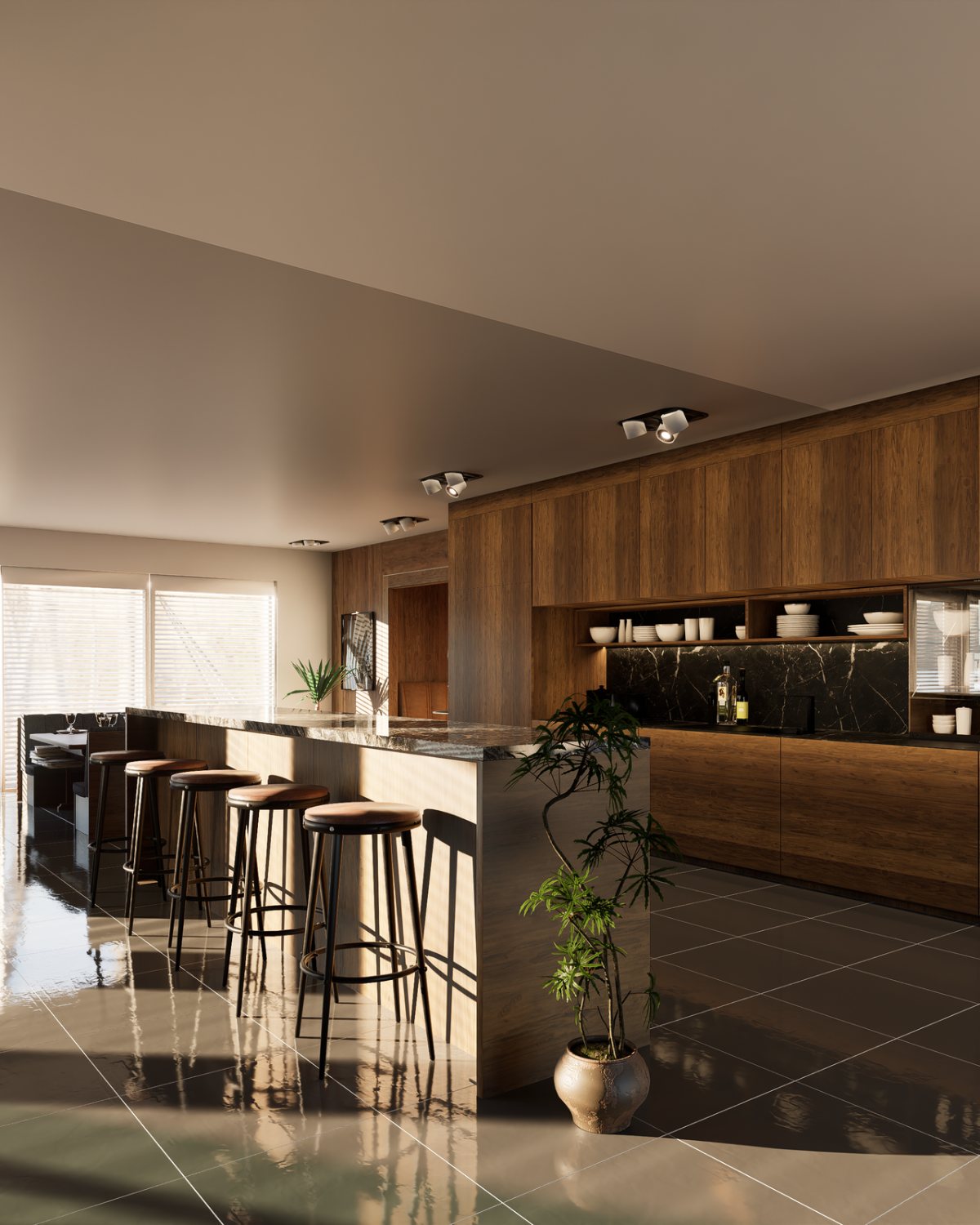 Teak & Stone Kitchen, Kitchen in Pune